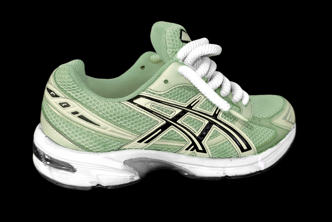 Asics 1130 Custom Vert ( Lacet Custom Blanc + Semelle blanche )