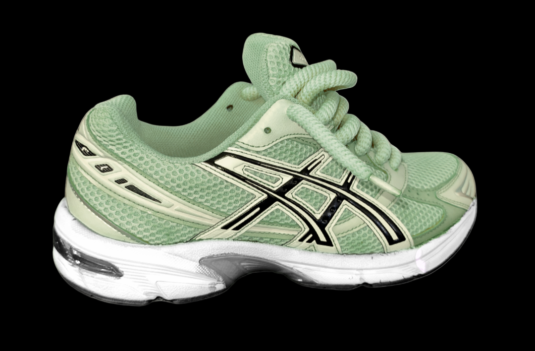 Asics 1130 Custom Vert ( Lacet Custom + Semelle blanche )