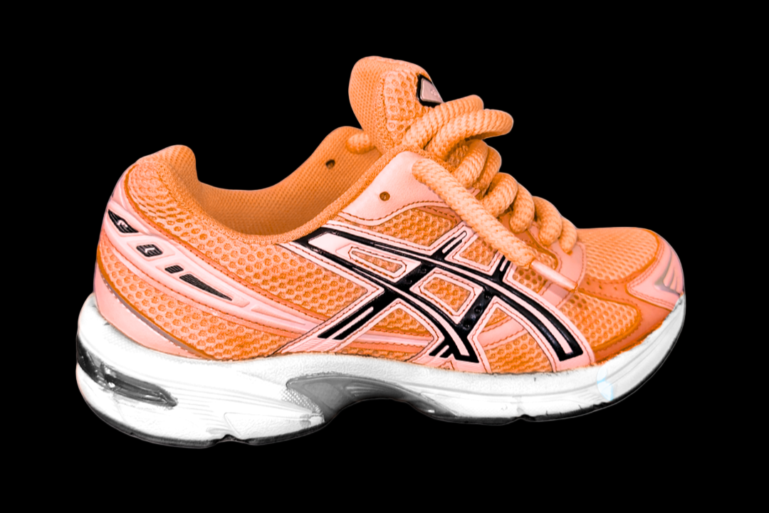 Asics 1130 Custom Orange ( Lacet Custom + Semelle blanche )