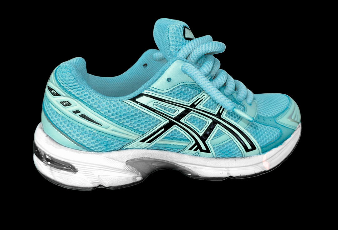 Asics 1130 Custom Turquoise ( Lacet Custom + Semelle blanche )
