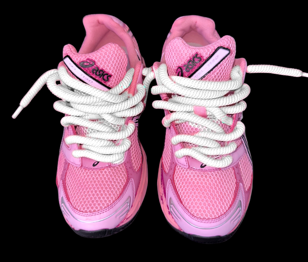 Asics 1130 Custom Rose ( Lacet Custom + Semelle blanche )