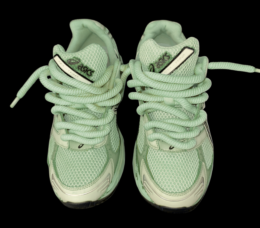 Asics 1130 Custom Vert ( Lacet Custom + Semelle blanche )