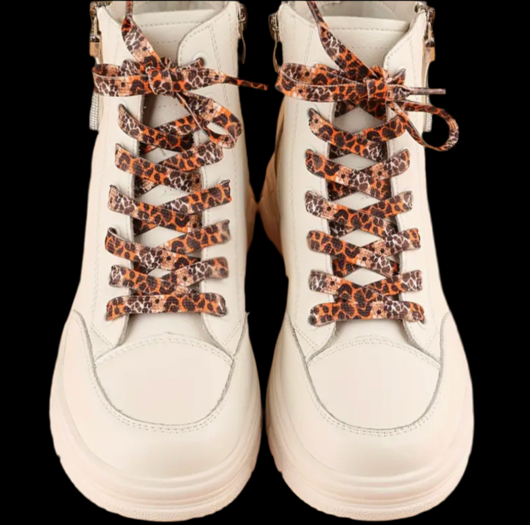 Lacet Camo Léopard Orange