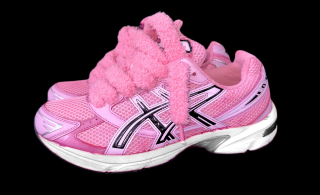 Asics 1130 Custom Rose ( Semelle blanche )