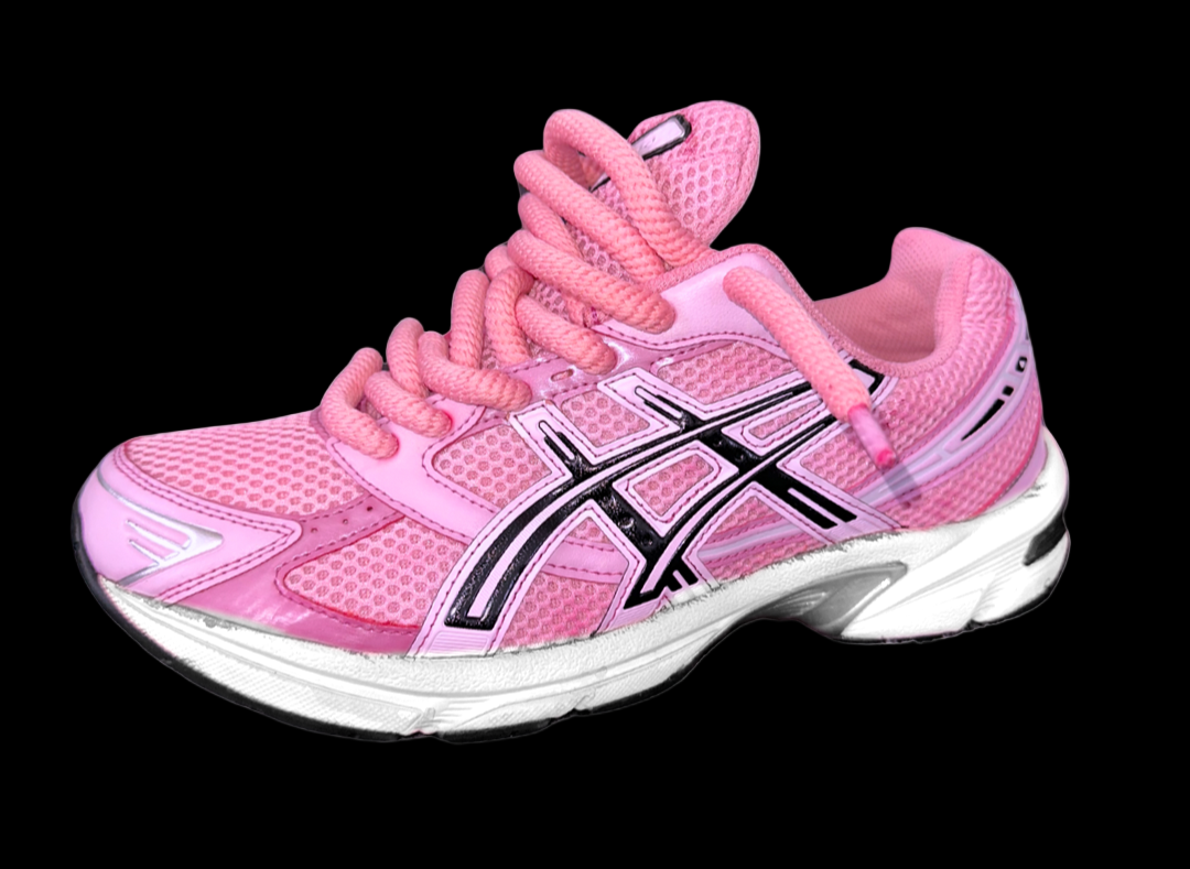 Asics 1130 Custom Rose ( Lacet Custom + Semelle blanche )