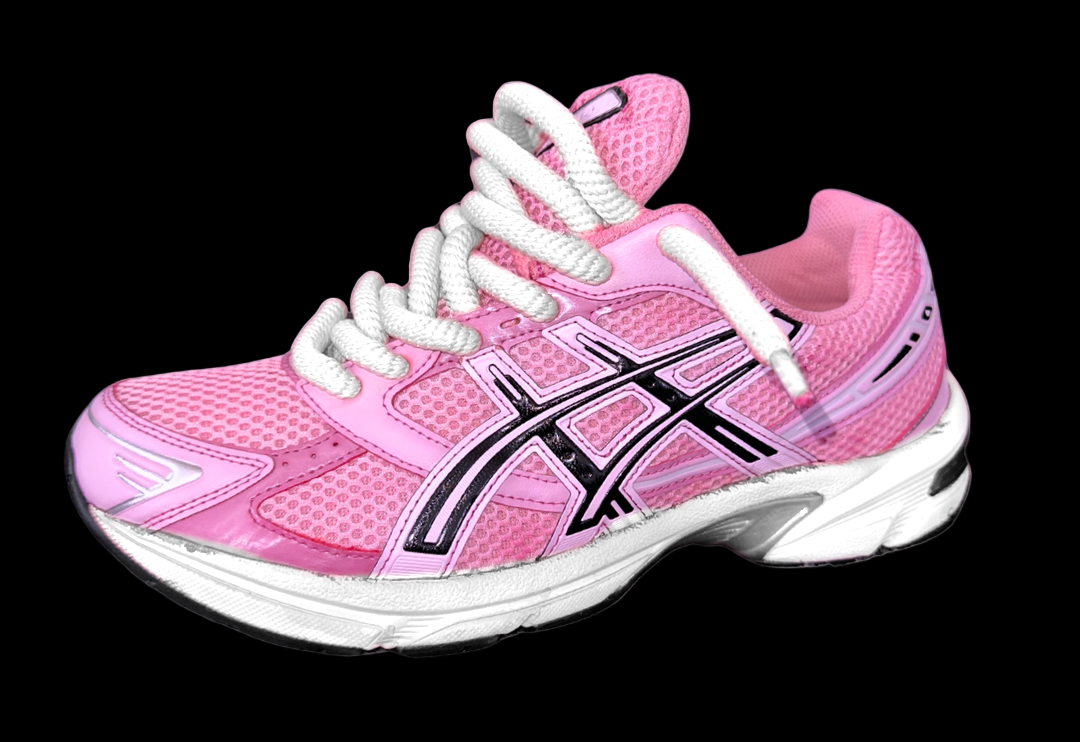 Asics 1130 Custom Rose ( Lacet Custom + Semelle blanche )