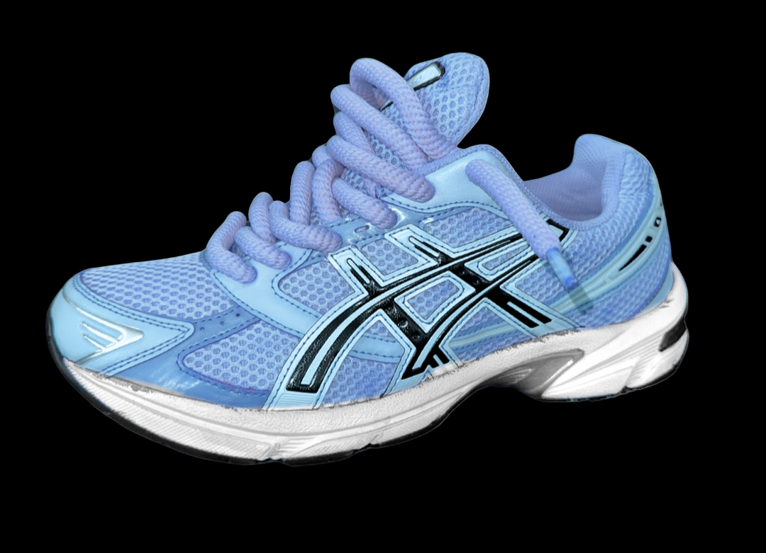 Asics 1130 Custom Bleu ( Lacet Custom + Semelle blanche )