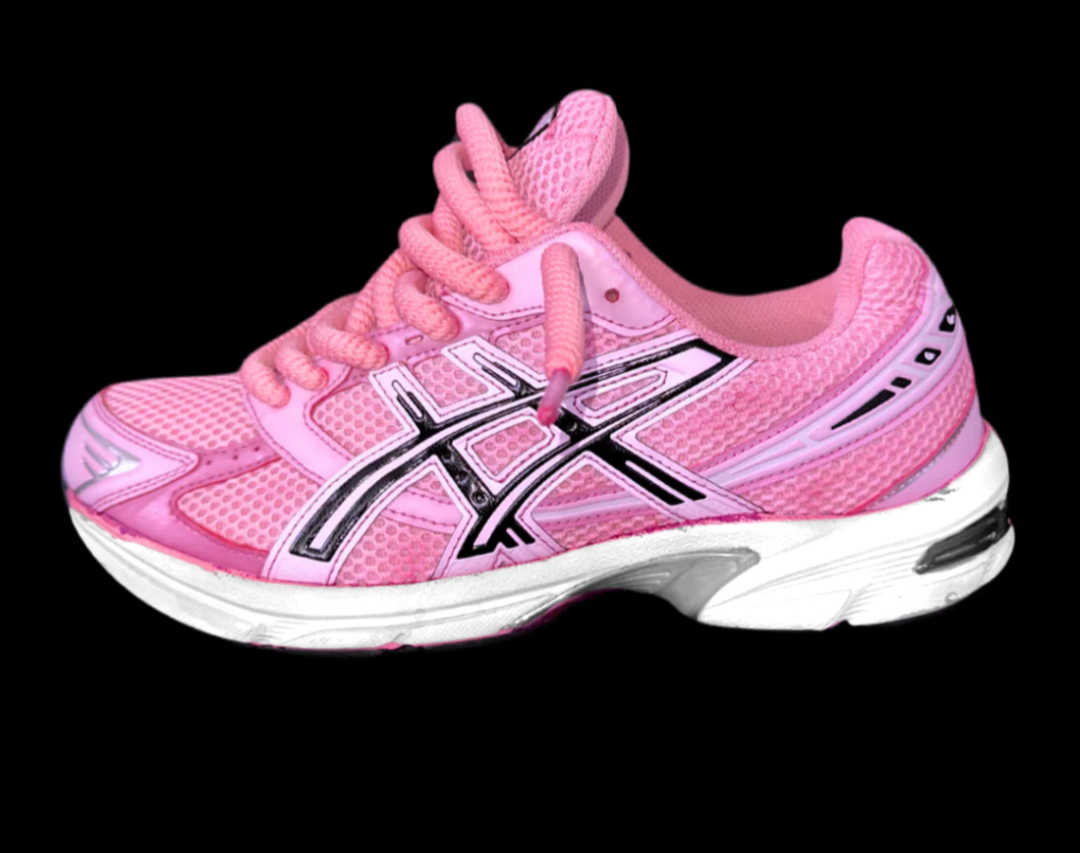 Asics 1130 Custom Rose ( Lacet Custom + Semelle blanche )