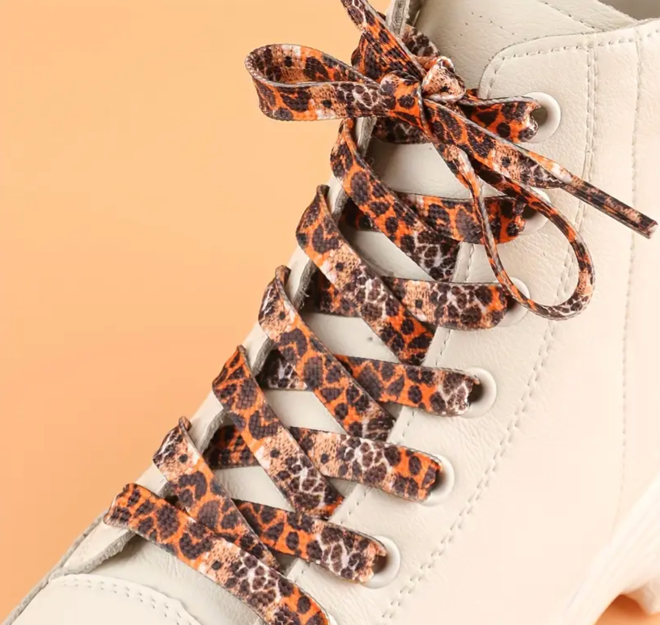 Lacet Camo Léopard Orange