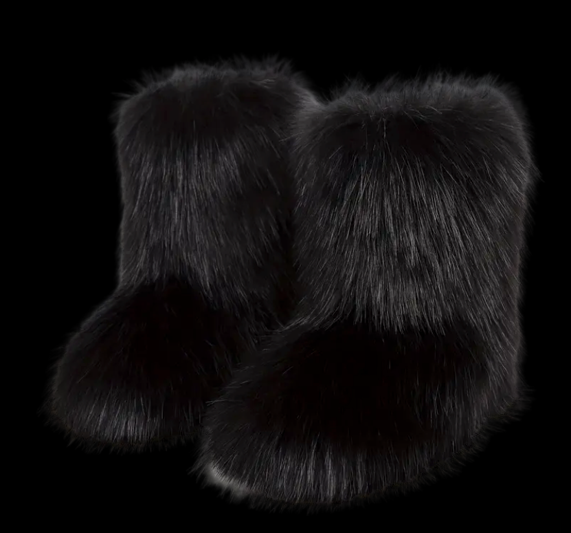 Fur Boots Noir