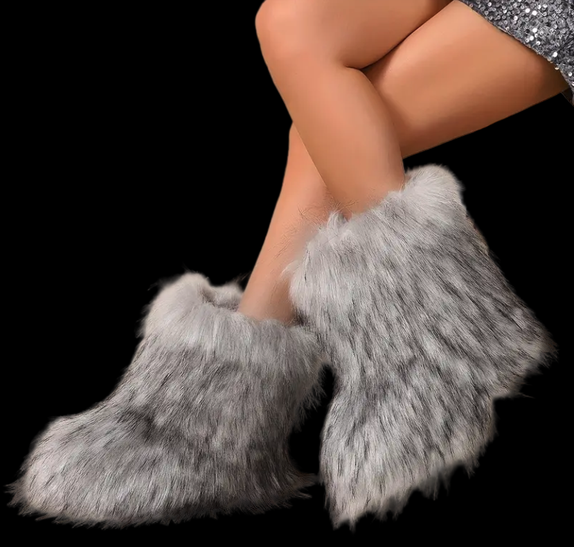 Fur Boots Gris