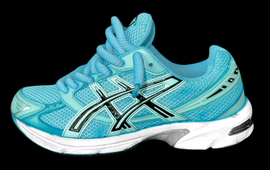 Asics 1130 Custom Turquoise ( Lacet Custom + Semelle blanche )