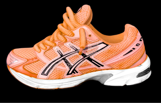 Asics 1130 Custom Orange ( Lacet Custom + Semelle blanche )