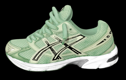 Asics 1130 Custom Vert ( Lacet Custom + Semelle blanche )