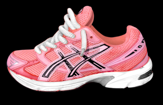 Asics 1130 Custom Corail ( Lacet Custom Blanc + Semelle blanche )