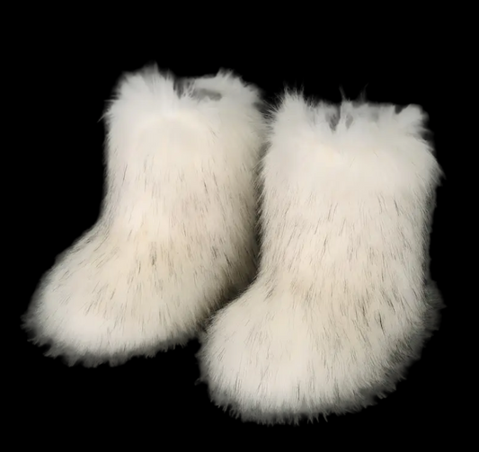 Fur Boots Blanc