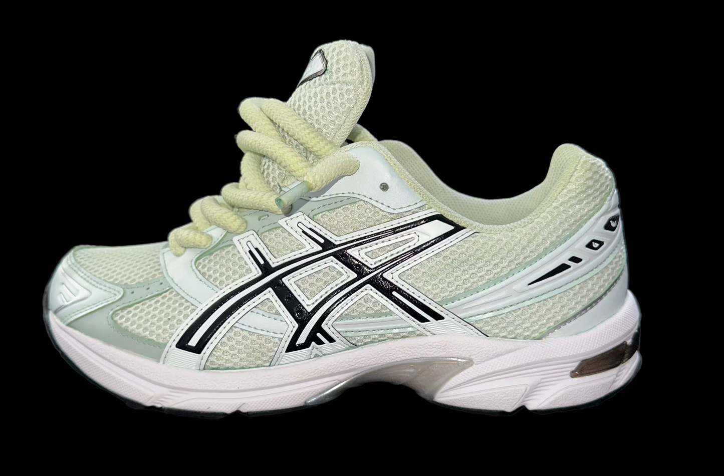 Asics 1130 Custom Vert ( Lacet Custom + Semelle blanche )